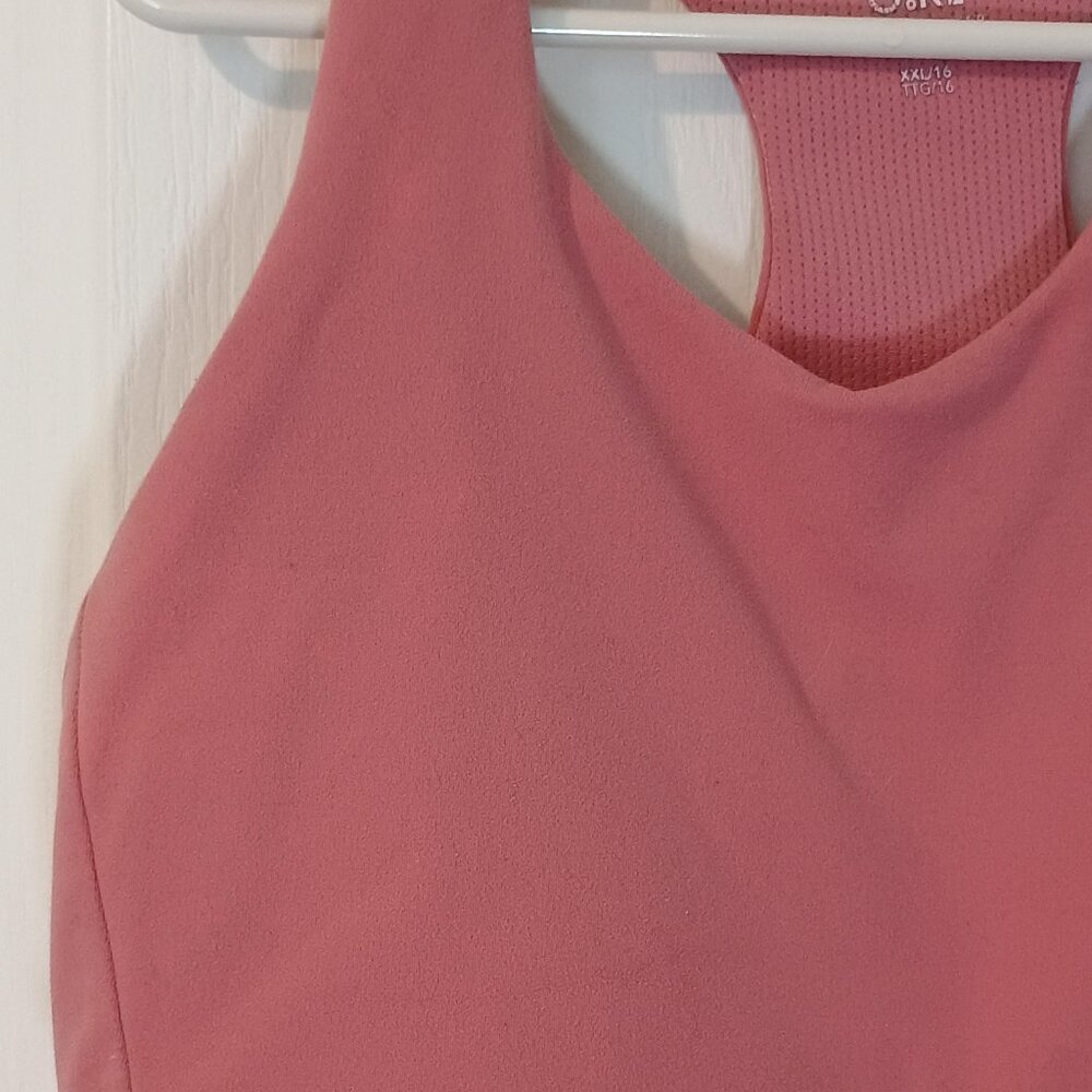 Athleta/Speed Racer Bra/Girls XXL 16/Aphrodite Pink/Sports - Picture 6 of 8